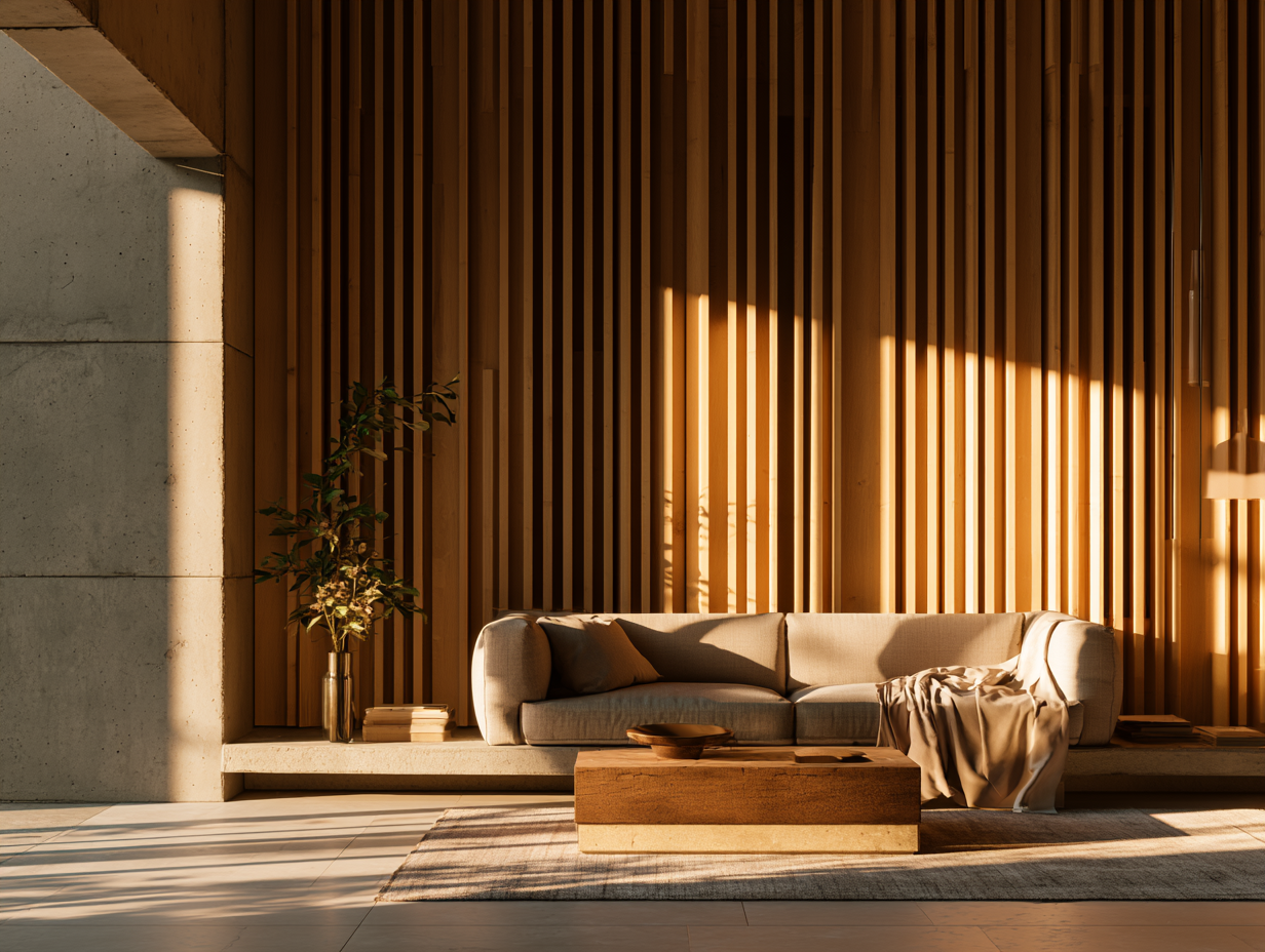 A warm living room in evening light - the kind of room Luma settles into